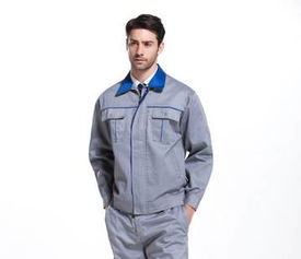 春秋長(zhǎng)袖工作服套裝 工地工程汽修廠電焊勞保服 工裝制服定做包郵